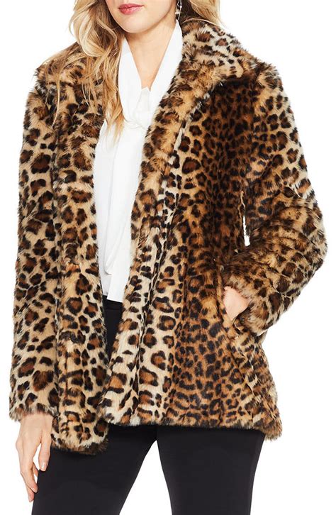 faux fur leopard coat|faux fur leopard jacket nordstrom.